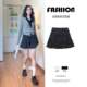 Black floral short skirt for women 2025 new spring and autumn high waist A-line skirt with small temperament fluffy cake skirt

