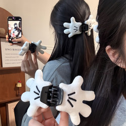 Funny and Quirky Mickey Mouse Hand-Shaped Hair Clip for Women, Fun Hairpin, 2025 New Style, Creative Prank Hair Accessory