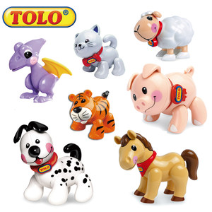 Yinhui German TOLO Doro toy high -end infant 12 zodiac puppy cat sheep chicken dinosaur cognitive animals
