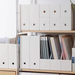 Office Desk File Storage Box Vertical File Frame Organizer Japanese Style A4 File Box Book Storage Box Angled