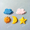 Eva handmade sponge self-adhesive patch creative paste diy toy star moon sun pattern sticker