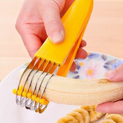 Banana Slicer, Banana Milk Tea, Ice Cream, Fruit Salad Platter Divider, Multi-Functional Kitchen Tool