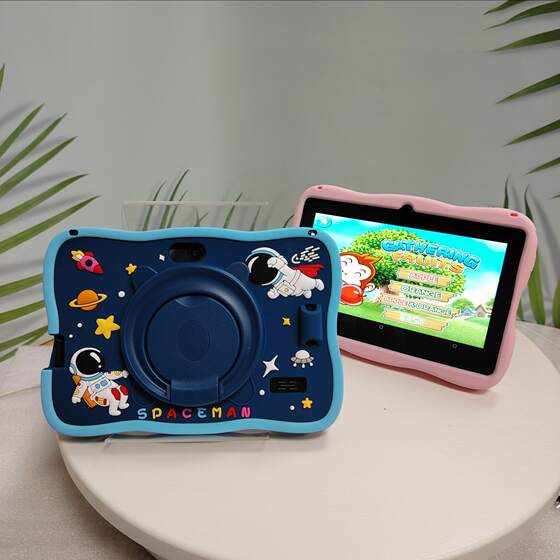 
Android 11 Learning Game Tablet Anti-fall Belt Children's Silicon Tablet Tablet/MID Brand New