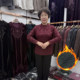 Young mothers are all-matched in autumn and winter warm plus velvet shirt for women solid color jacquard rose 40 years old 50 base shirt with coat