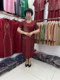 High -end middle -aged and elderly mother in summer married red dress 2024 new cheongsam hi mother -in -law fake two -piece skirt