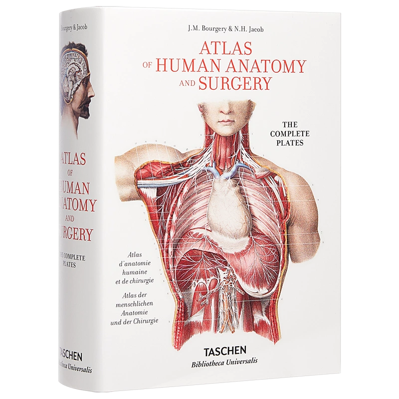 现货Atlas of Human Anatomy and Surgery Bourgery 进口艺术人体解剖 