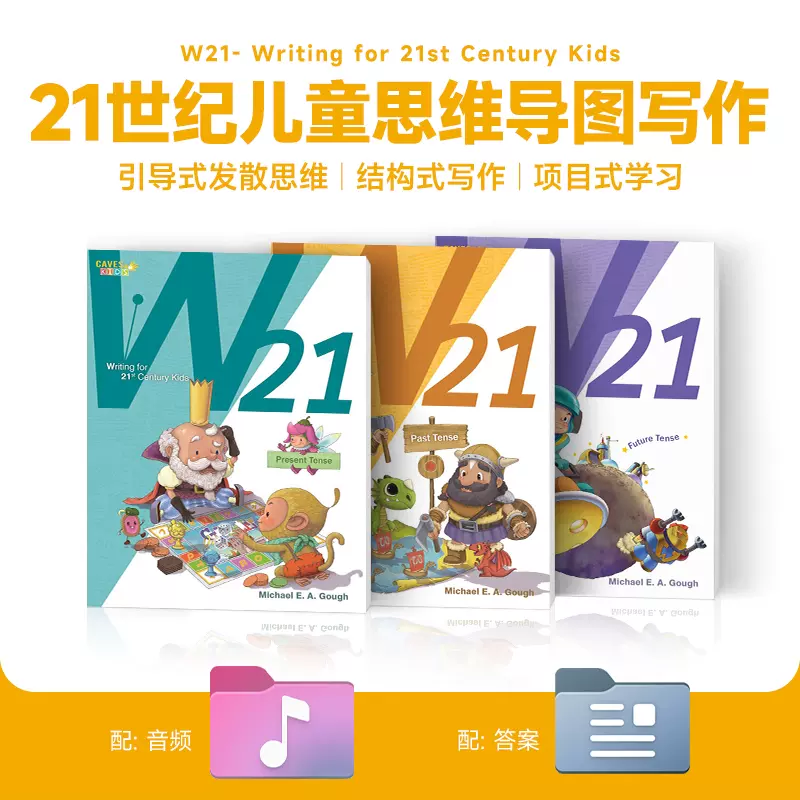 敦煌書局教材21世紀兒童思維導圖寫作1-3級W21 Writing for 21st 