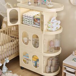 Baby Feeding Table, Baby Supplies Storage Cabinet, Milk Bottle, Milk Powder, Mother and Baby Supplies Organizing Cabinet, Multi-Layer Storage Rack