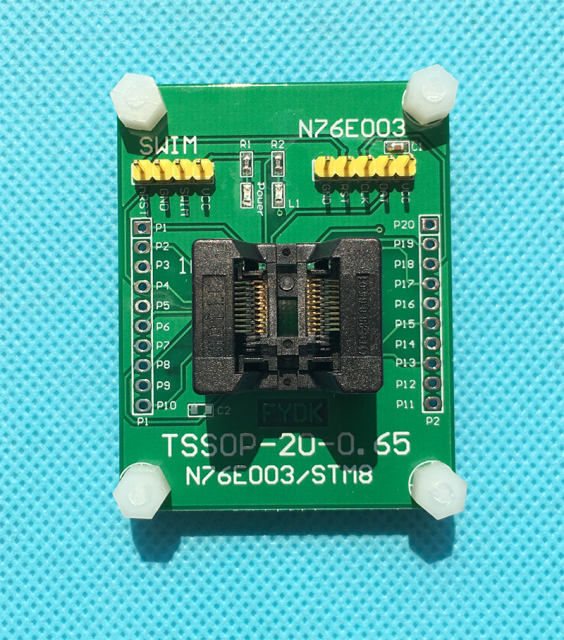 N76e003 tssop20 burning seat, MS51FB9AE burning seat/NU-Link recorder/programming seat