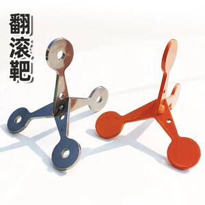 
Tumbling bullseye slingshot manganese steel thick steel ball target thick mud pill target box outdoor flip target does not fall over reset target