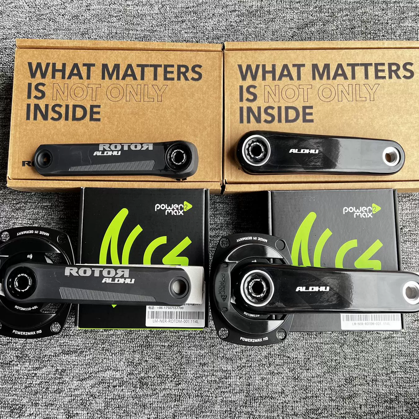 ROTOR碳纖維曲柄功率計牙盤Power2Max ECO SL 公路車專用