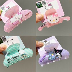 Medium-Sized Hair Clip for Girls and Children, Sanrio Hair Accessories, Hello Kitty, Kuromi, High-End New Style Back-Of-The-Head Claw Clip