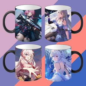 
Kalapichu Michel Star Painting White Ink Game Peripheral Gift Custom Heated Color Change Ceramic Mark Water Cup