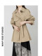 Wavy Egg Wave Egg Trench Coat Petite Korean Style Short Casual Jacket Women's Designer Niche British Coat