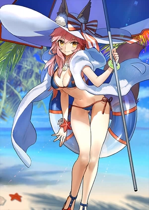 FGO fate grand order Lancer 玉藻前（泳装） cos 服装