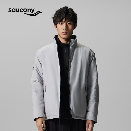
Saucony official sports and leisure loose warmth lightweight comfortable breathable versatile cotton coat jacket