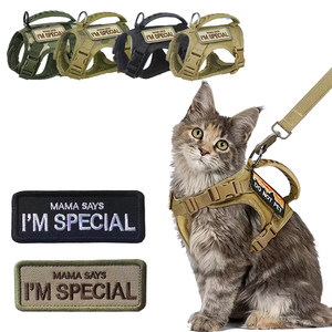 Cats go out for a rope, chest strap, cat vest, vest, rabbit traction rope, anti-breaking cat traction rope, adjustable size
