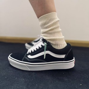 
Vans Comfycush Old Skool Classic Black and White Ultra Light Low Top Sports and Casual Board Shoes Canvas Shoes