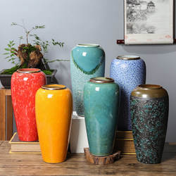 32cm High Jingdezhen Ceramic Vase Home Decor Model Room Hotel New Chinese Style Vase Dried Flower Ornament Flower Vessel