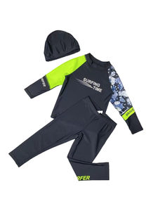 Amber children's swimsuit, long sleeved and long pants, boys' split sun protection top, swimsuit, middle-aged children's diving suit, teenagers