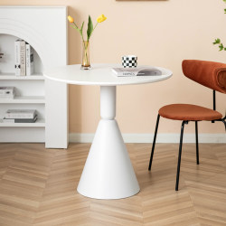 Nordic light luxury solid wood round dining table for home small apartment dining table cafe milk tea shop negotiation small round table