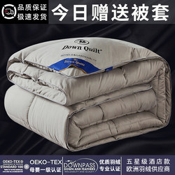 Authentic down Quilt 95% White Goose down Quilt Winter Quilt Cotton Quilt Spring and Autumn Quilt Thickened Warm Student Single Winter Quilt