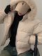 Korean chic autumn and winter hooded bread suit wool collar short fashionable thickened warm velvet cotton jacket for women