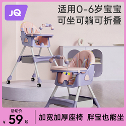 Dětská Jídelní židlička Jingqi: Skládací židle Pro Domácnost Pro Růst A Učení Dětí