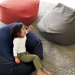 Muji Lazy Sofa Bean Bag Tatami Small Apartment Fabric Living Room Sofa Bedroom Bean Bag Chair