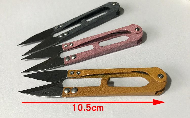 항주 장 XIAOQUAN 가위 TB-448S 스프링 원사 스레드 절단 크로스 스티치 U 자형 재단사 섬유 스레드 작은 가위-