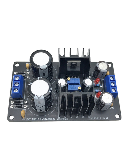 Scheda Alimentatore Regolabile A Doppia Potenza LM317/LM337 - Nuova Assemblata, Fai Da Te