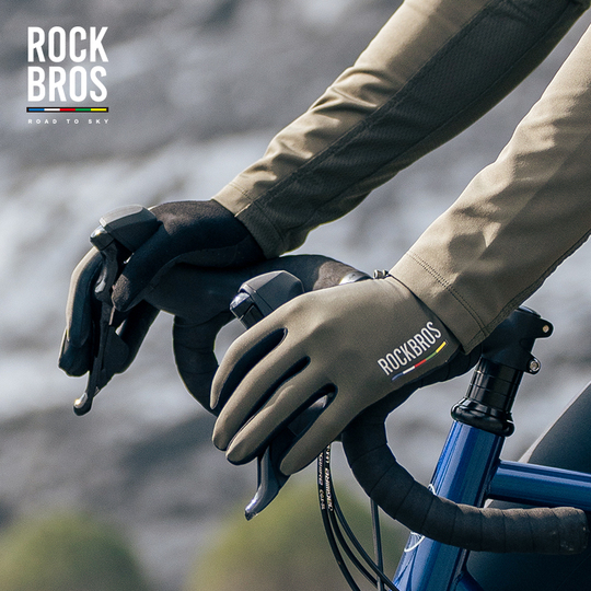 thumbnail image 2 of ROCKBROS Full Finger Cycling Gloves – Shockproof, Touchscreen Compatible For MTB & Road Bike – Unisex 2 of 5