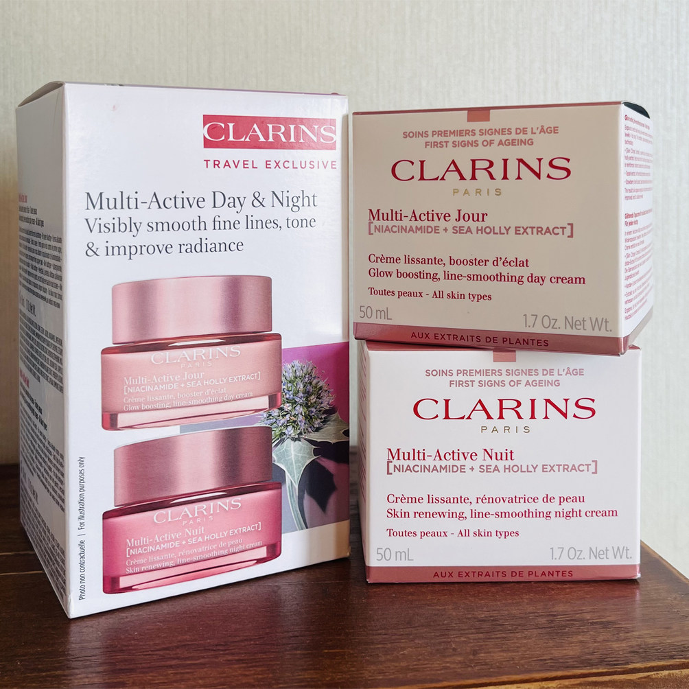 Аутентичный мультивосстанавливающий дневной и ночной крем Clarins 50 мл — набор многодневных и ночных кремов для молодости
