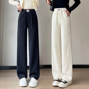 
12 spring, autumn and winter high-waisted wide-leg pants 13 junior high school and high school student-year-old girls 15 plus velvet straight sports casual pants 16