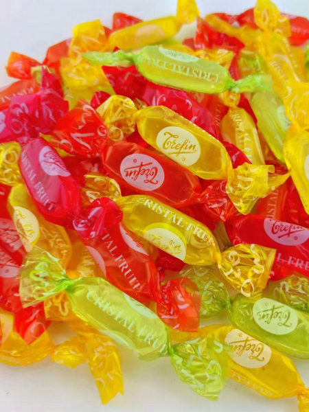 New product Belgium Trefin hybrid fruit candy Cordon Crystal Crystal Sugar imported fruit hard sugar scattered for half Jin [Jin is equal to 0.5 kg]