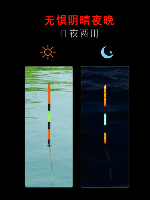 Golden eye bite hook, color changing, luminous float, gravity sensing ...