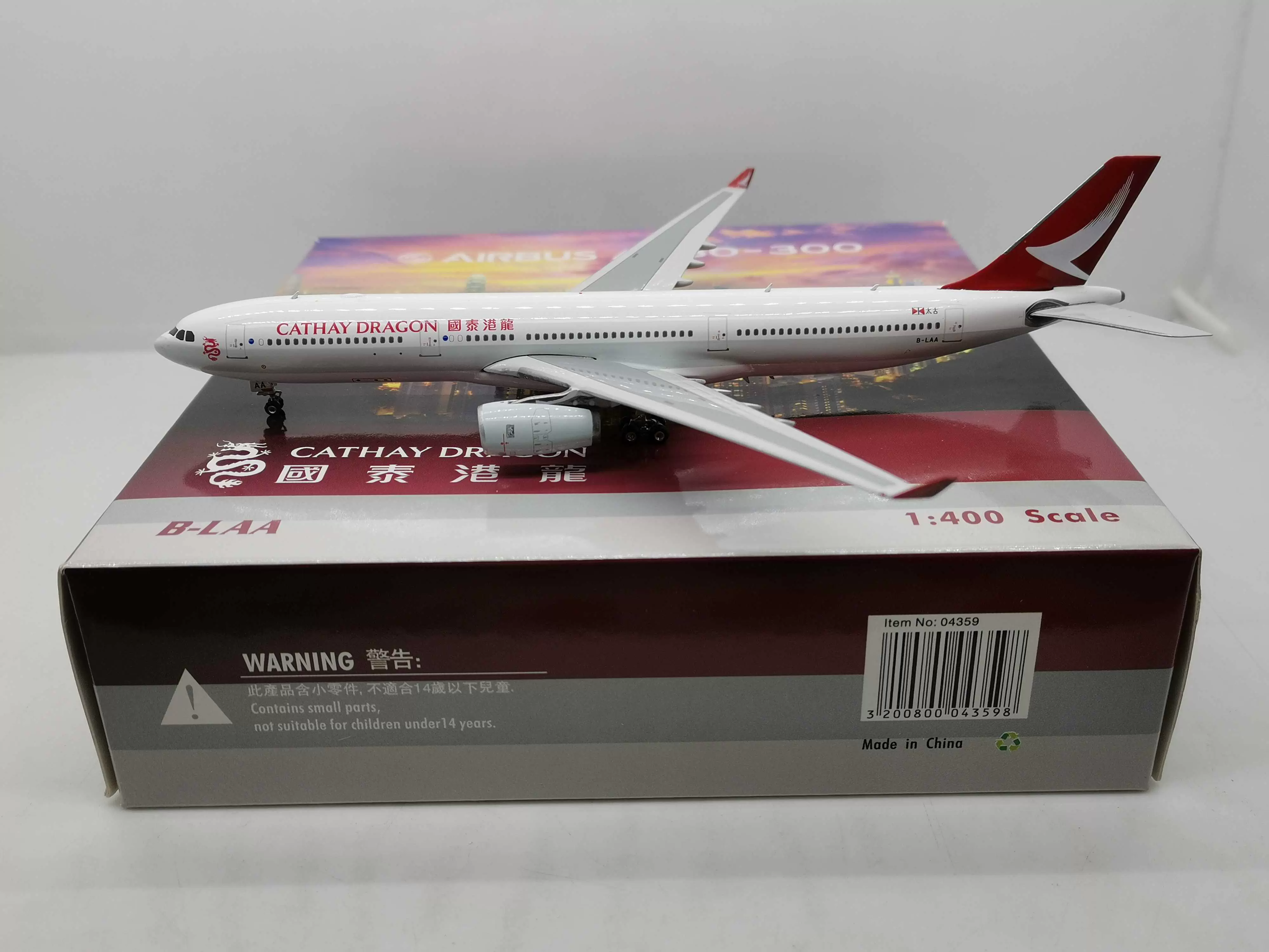 Phoenix 04359 1:400 國泰港龍航空A330-300 B-LAA 合金飛機模型-Taobao