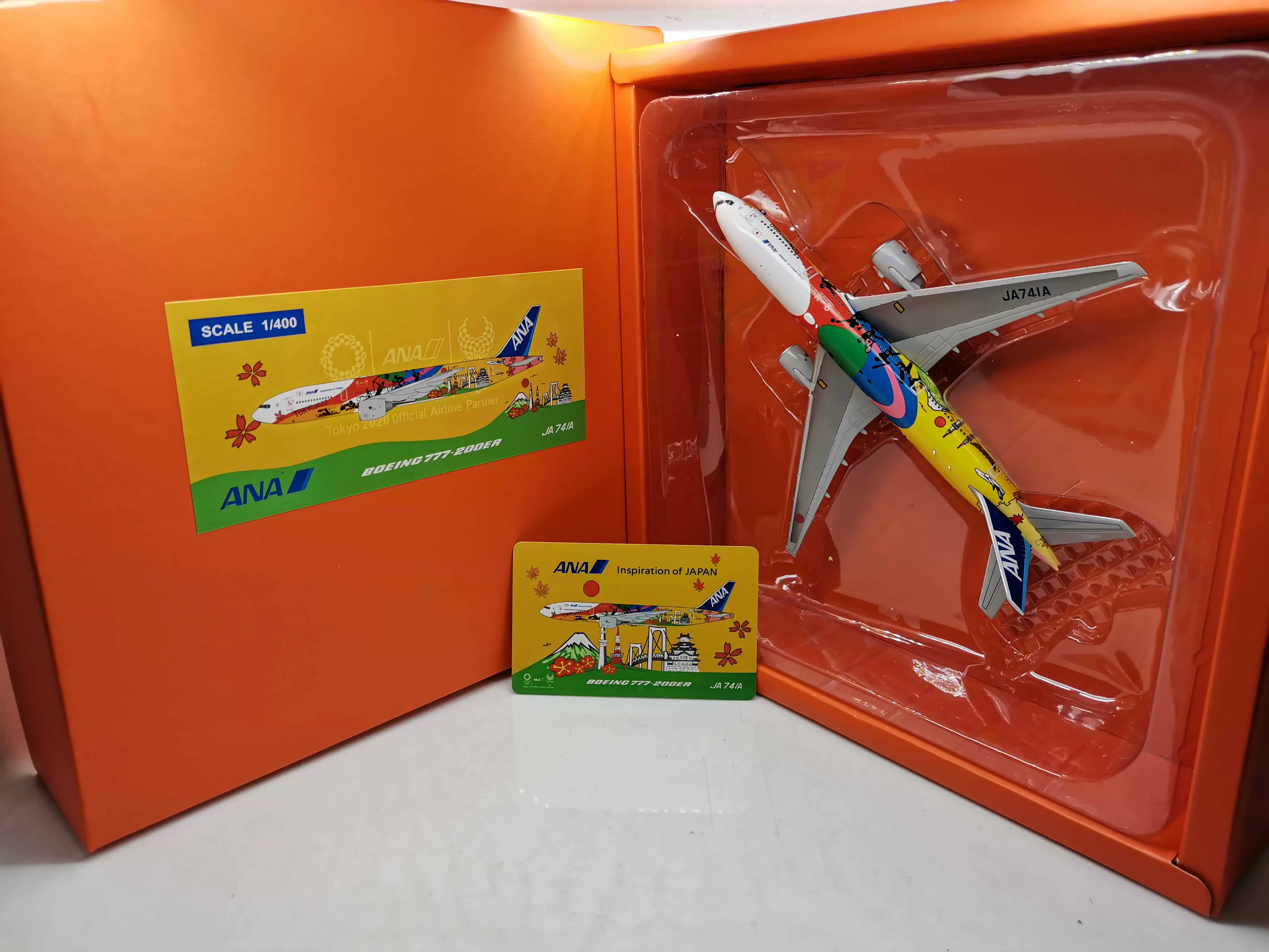 JC wings 1:400 ANA 全日空B777-200ER JA741A 合金飞机模型/-Taobao