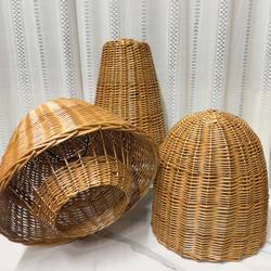 Special Offer! ins Japanese Wabi-Sabi Style Export Trade Handmade Woven Wicker Pendant Lamp Creative Lampshade for Guesthouses and Rural Areas