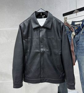 Men's slim version autumn new leather jacket Korean style youth fashion trend short plus fleece leather jacket