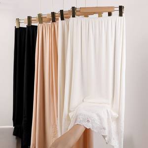 
Modal cotton bottoming skirt mid-length anti-static anti-glare lace petticoat skirt safety skirt