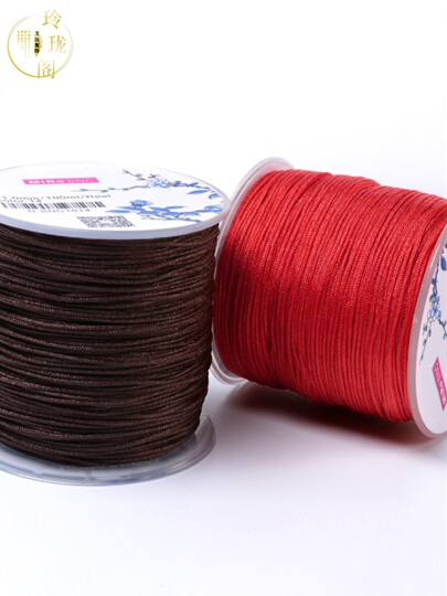 Corda Intrecciata Con Perline Dandelion No. 72 Filo Di Giada - Foto 2