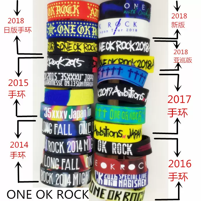 ONE OK ROCK手环OOR 手环OOR周边ONEOKROCK 周边oneokrock手环-Taobao