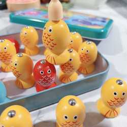 Foreign Order Stock Toys, Children's Wooden Simulation Fishing and Catching Fish Pretend Play Toys, Default with Minor Flaws, Parent-Child Interaction