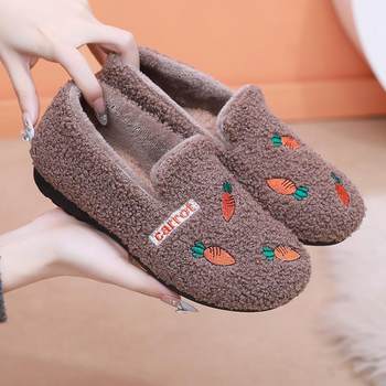 Beanie cotton shoes winter plus velvet warm beanie shoes