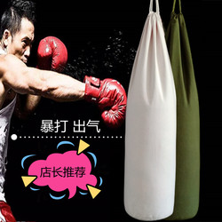 Boxing Punching Bag for Adults and Children, Taekwondo, Muay Thai, Sanda Training, Hanging Empty Canvas Punching Bag with Wall Mount