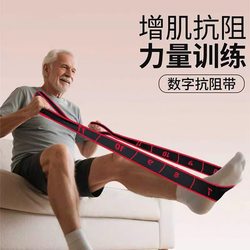 German Resistance Band for Muscle Growth, Digital Resistance Band for Middle-Aged and Elderly People, Special Rehabilitation for Gluteus Muscles, Elastic Band for Leg Strength Training