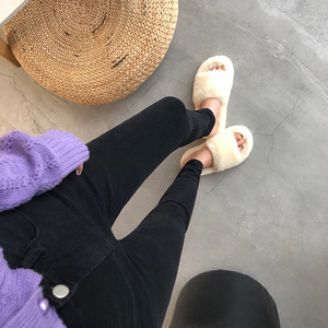 Giant showing thin ~ closed eyes! Black tights jeans, women's thin slim -fitting elastic pencil pants winter
