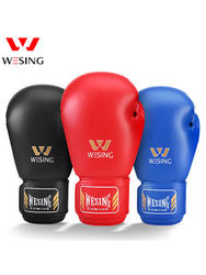 Jiurishan Professional Boxing Gloves for Adults and Men Genuine Leather Gloves Aiba Certified Youth Muay Thai Sanda Training