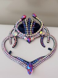 Rhythmic Gymnastics Competition Bun Hair Accessory Dance Crown Children's Forehead Ornament Female Skating Accessories Female